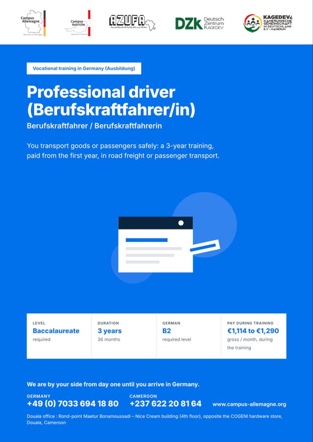 Professional driver (Berufskraftfahrer/in)