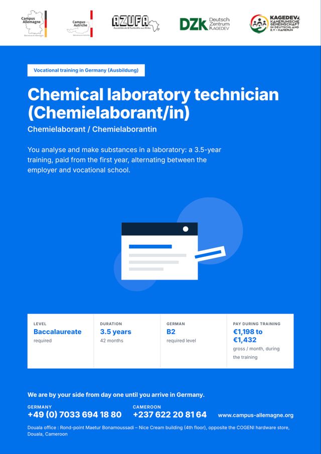 Chemical laboratory technician (Chemielaborant/in)