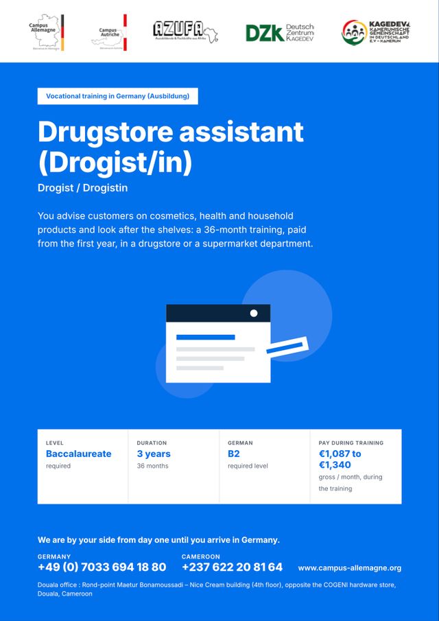 Drugstore assistant (Drogist/in)