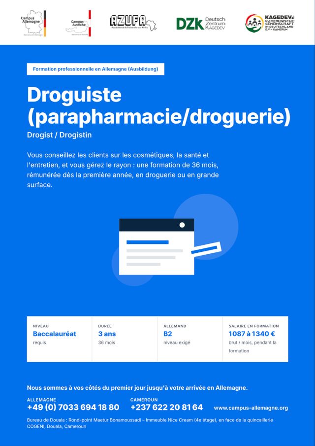 Droguiste (parapharmacie/droguerie)