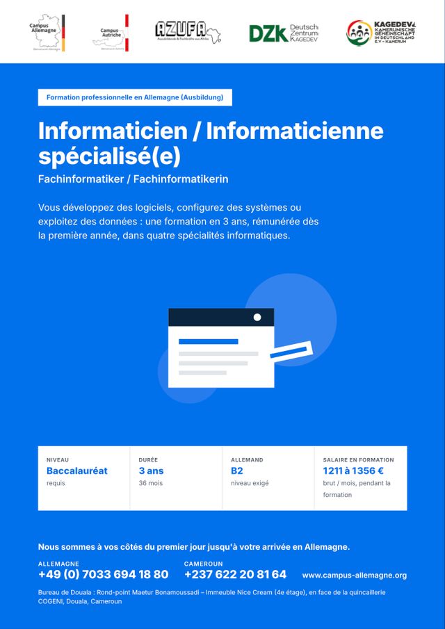 Informaticien / Informaticienne spécialisé(e)