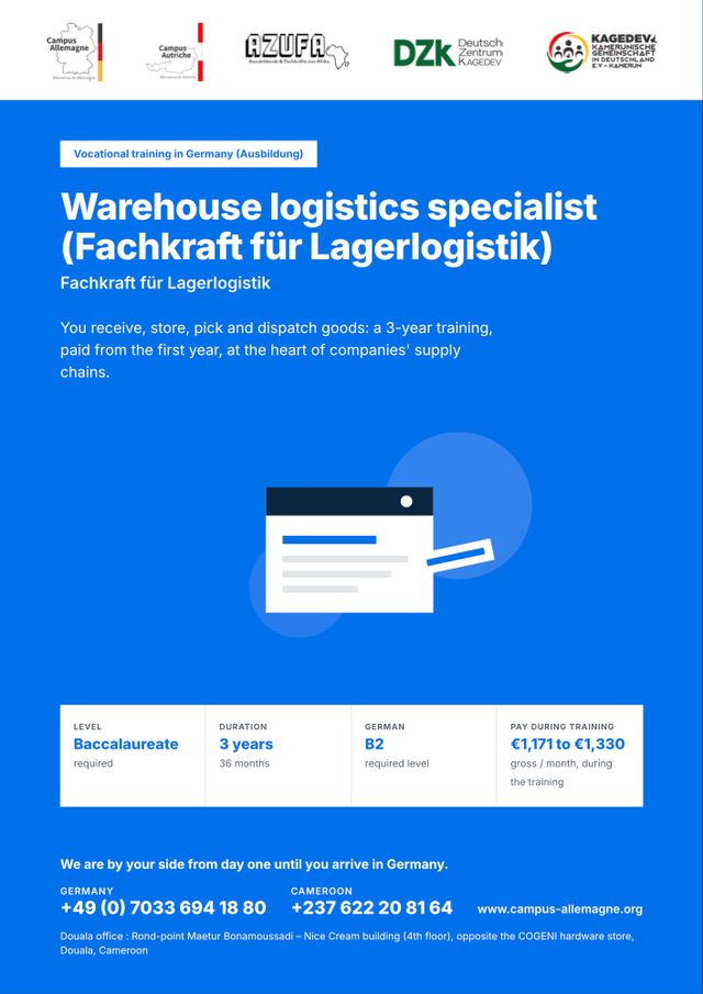 Warehouse logistics specialist (Fachkraft für Lagerlogistik)
