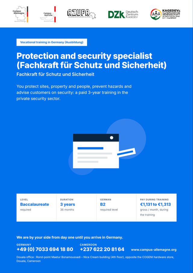 Protection and security specialist (Fachkraft für Schutz und Sicherheit)