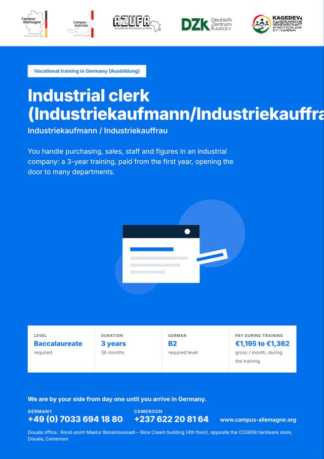 Industrial clerk (Industriekaufmann/Industriekauffrau)