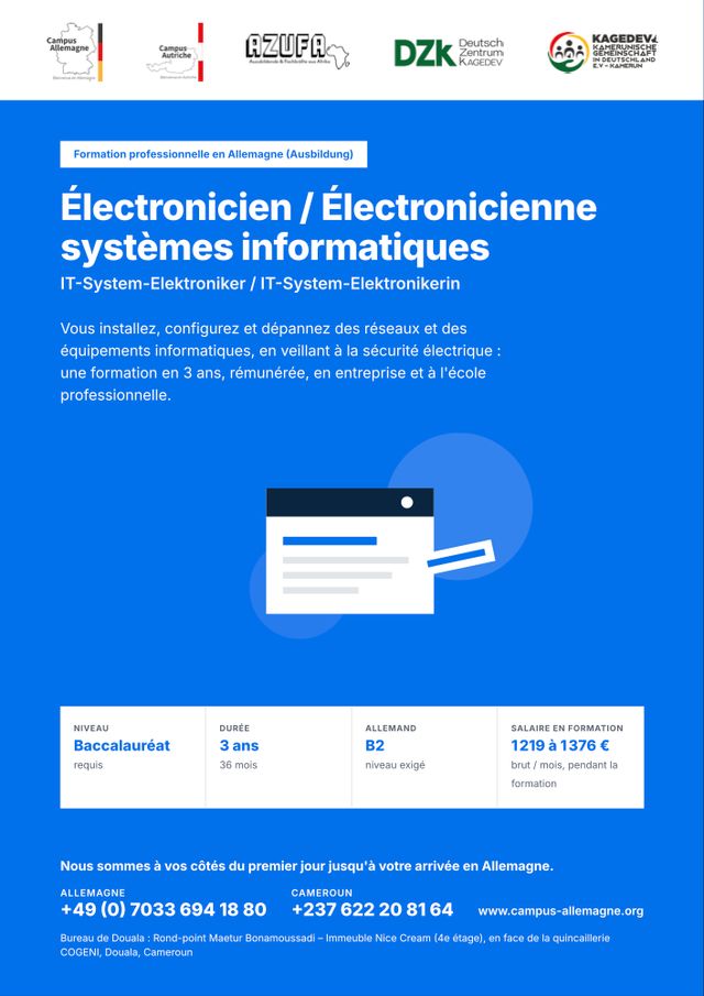 Électronicien / Électronicienne systèmes informatiques