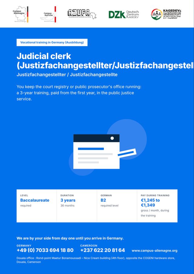 Judicial clerk (Justizfachangestellter/Justizfachangestellte)