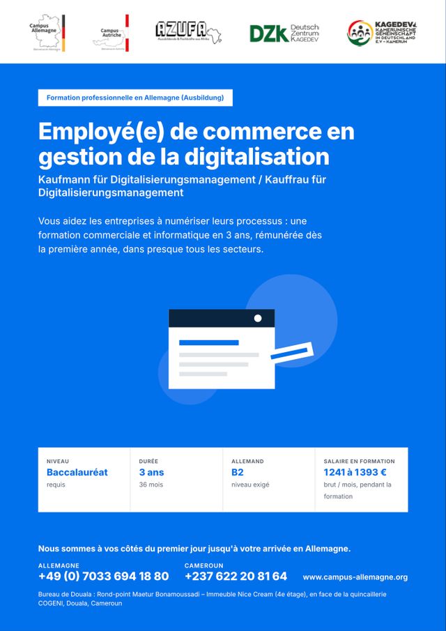 Employé(e) de commerce en gestion de la digitalisation