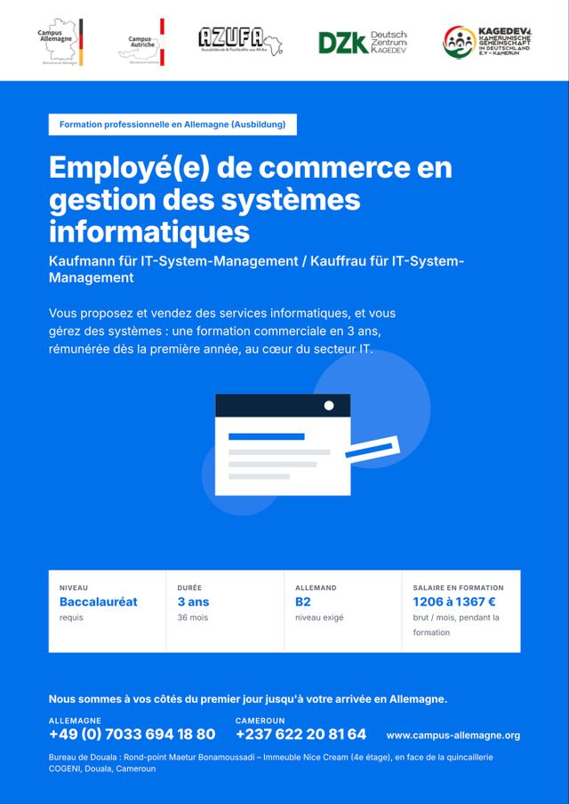 Employé(e) de commerce en gestion des systèmes informatiques