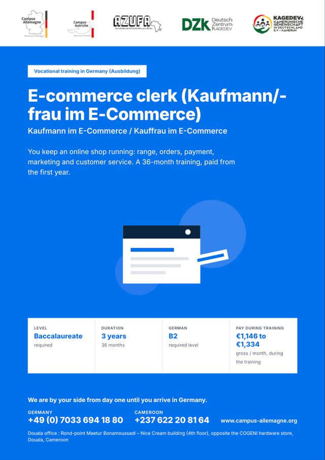 E-commerce clerk (Kaufmann/-frau im E-Commerce)