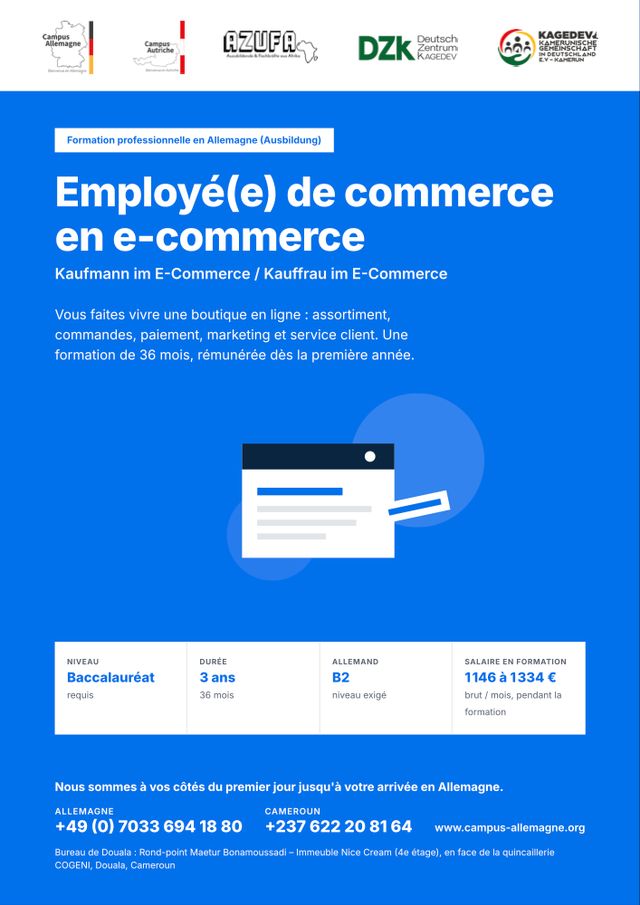 Employé(e) de commerce en e-commerce