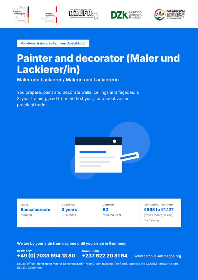 Painter and decorator (Maler und Lackierer/in)