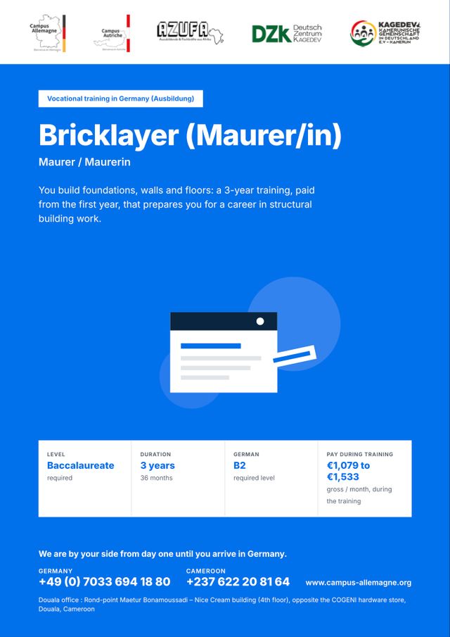 Bricklayer (Maurer/in)
