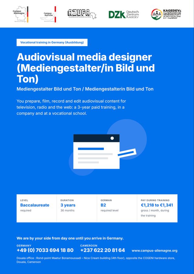 Audiovisual media designer (Mediengestalter/in Bild und Ton)