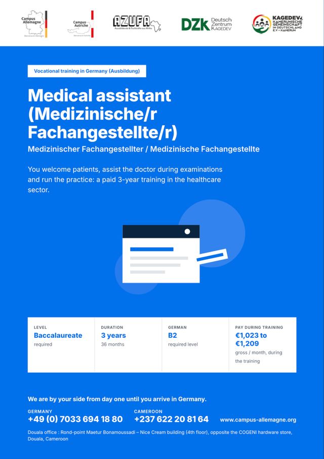 Medical assistant (Medizinische/r Fachangestellte/r)