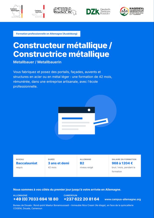 Constructeur métallique / Constructrice métallique