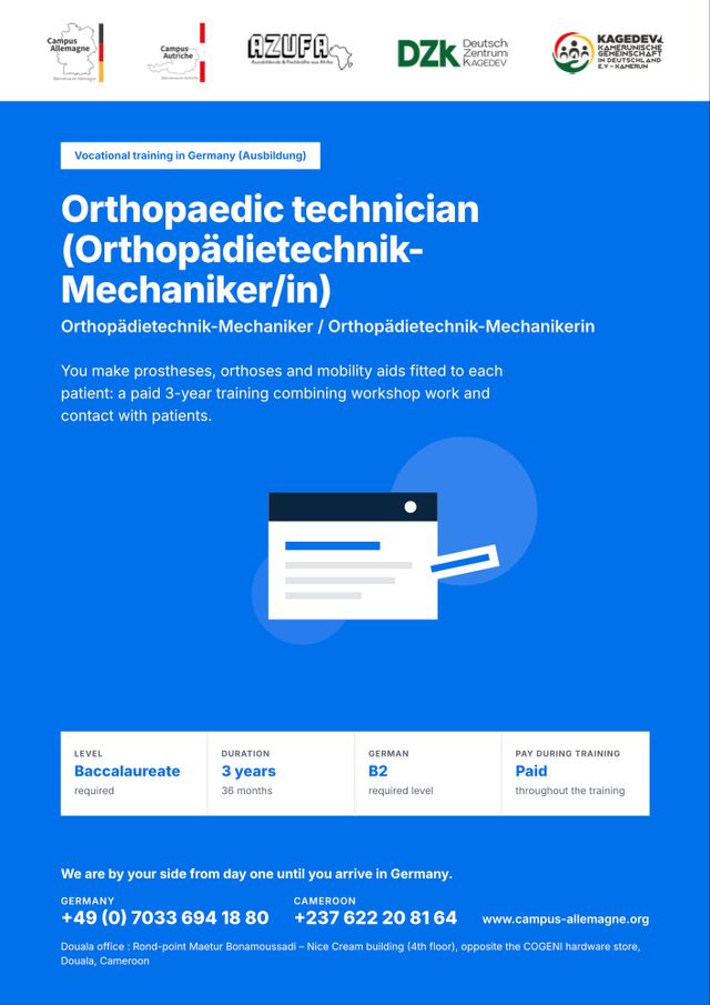 Orthopaedic technician (Orthopädietechnik-Mechaniker/in)