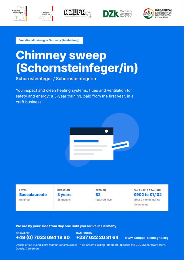 Chimney sweep (Schornsteinfeger/in)