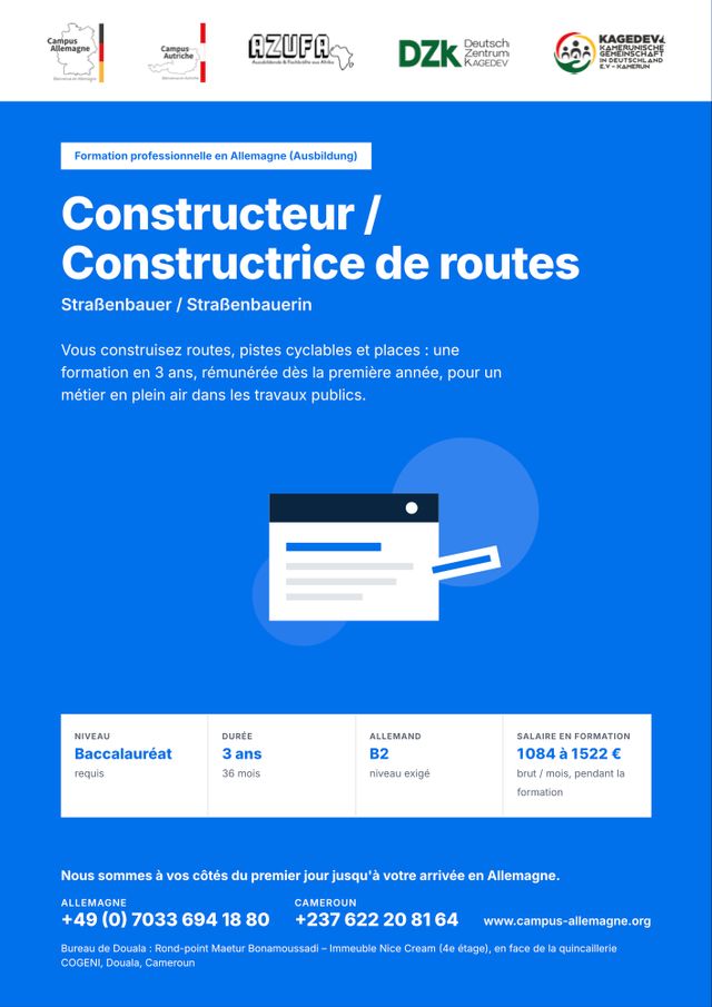 Constructeur / Constructrice de routes