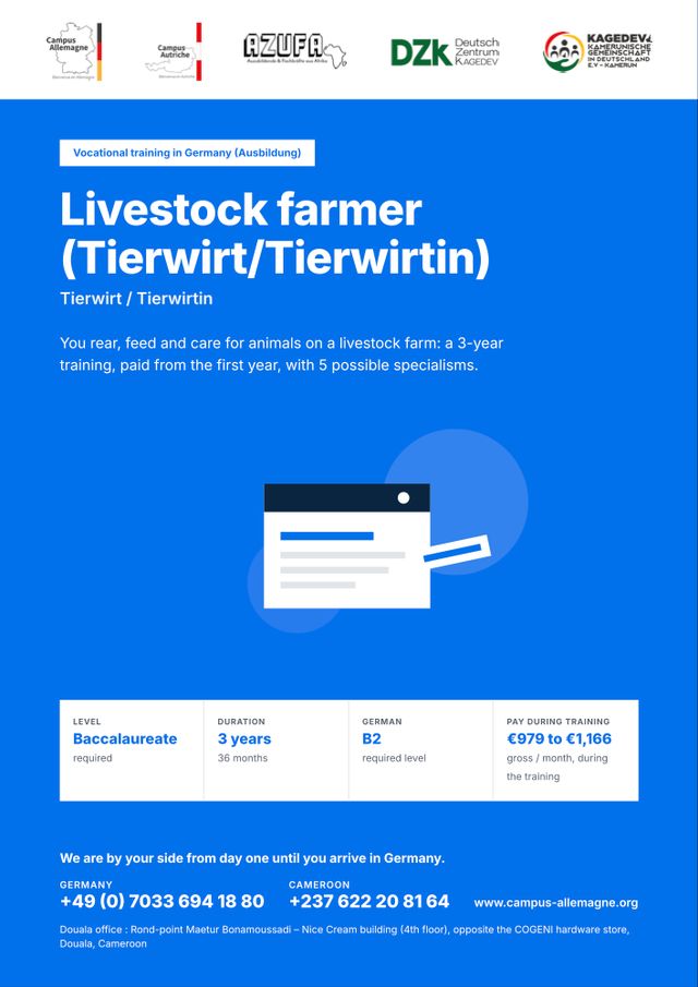 Livestock farmer (Tierwirt/Tierwirtin)
