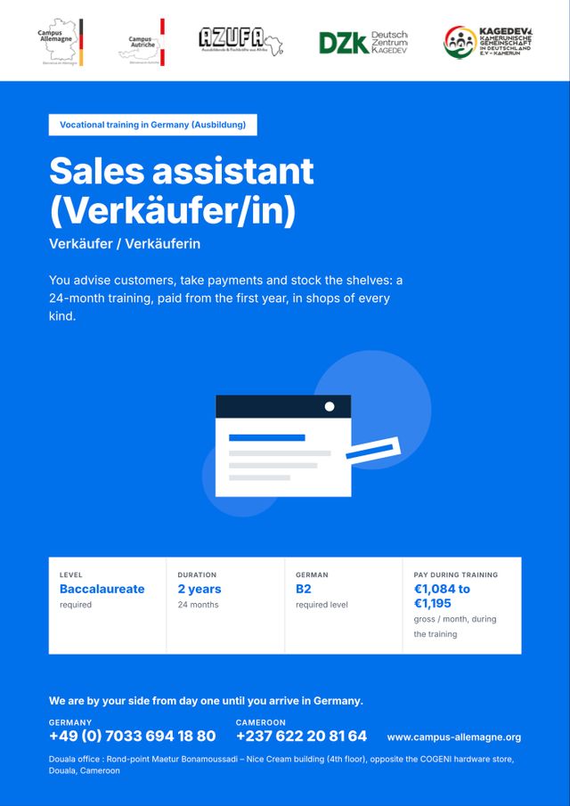 Sales assistant (Verkäufer/in)