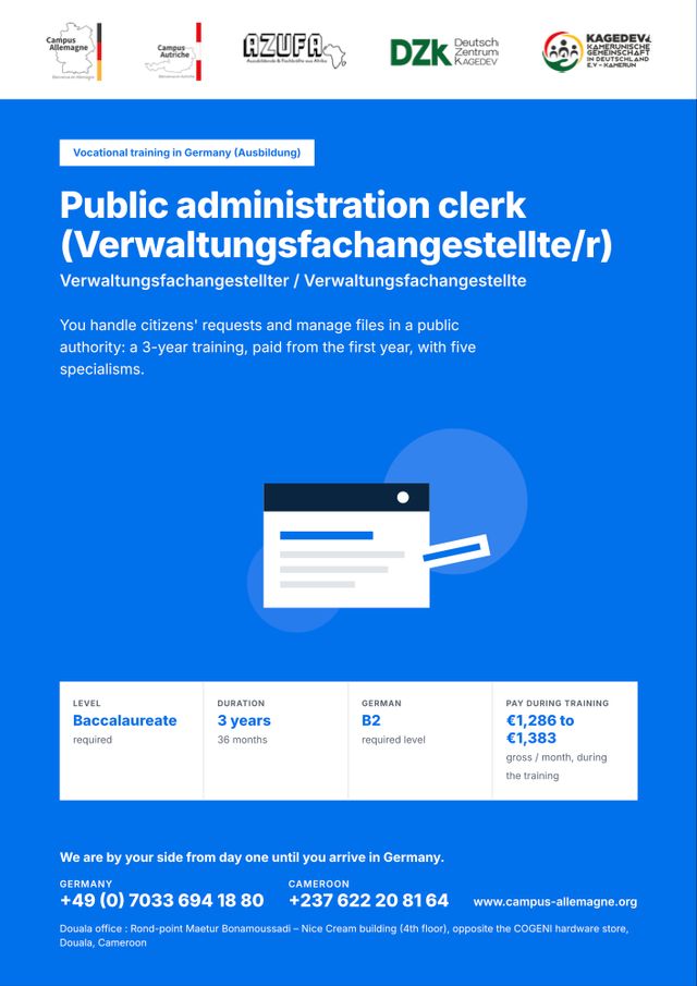Public administration clerk (Verwaltungsfachangestellte/r)