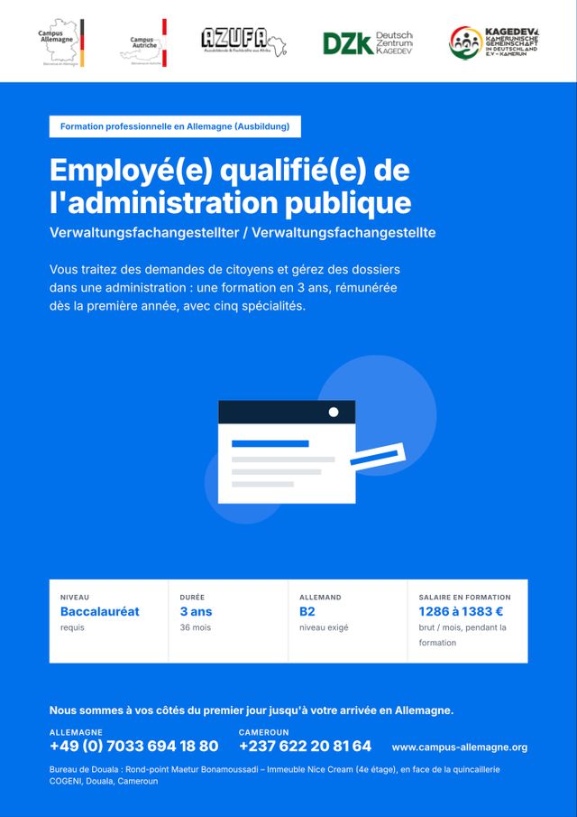 Employé(e) qualifié(e) de l'administration publique