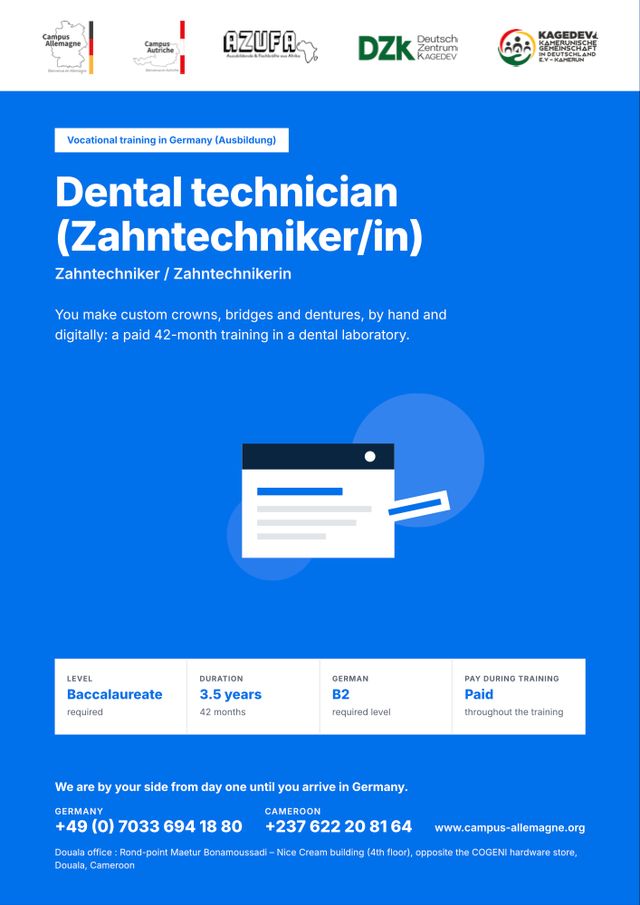 Dental technician (Zahntechniker/in)