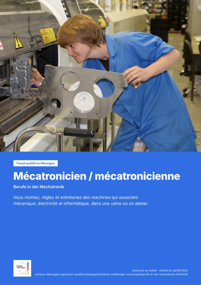 Mécatronicien / mécatronicienne